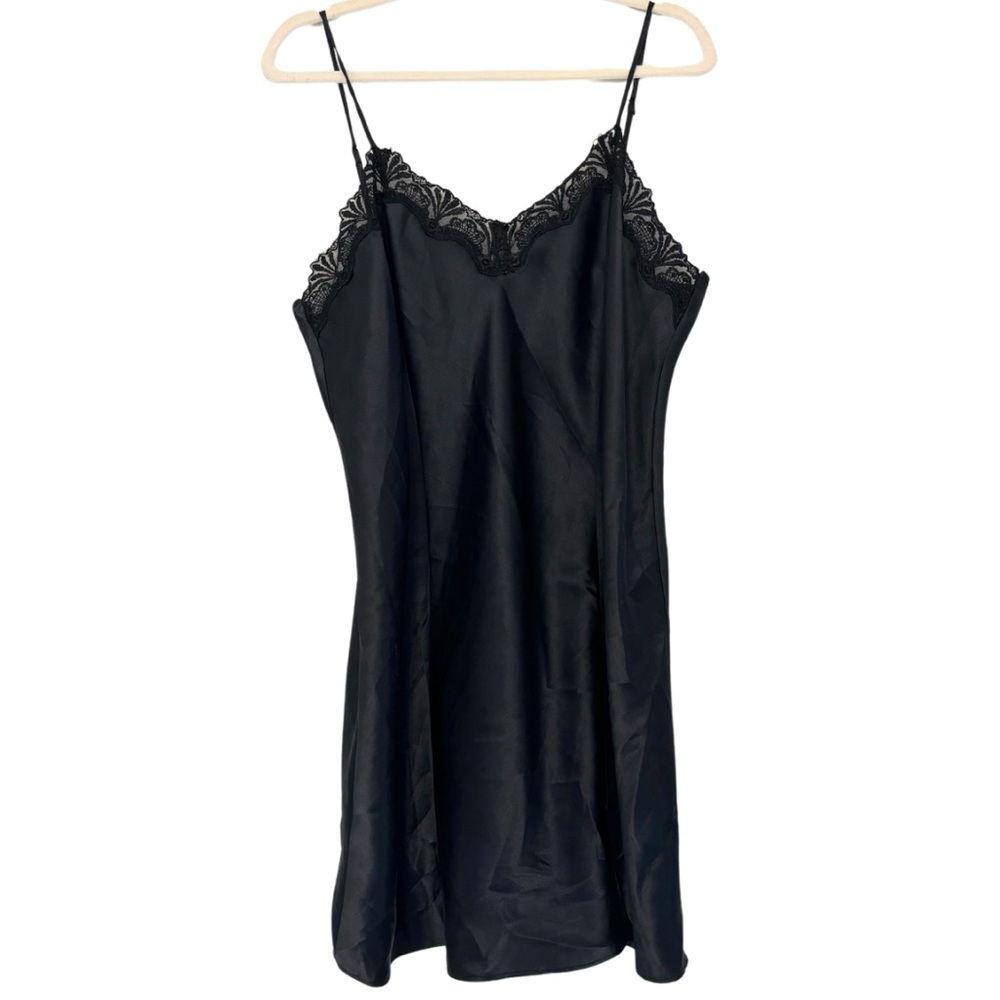 Black Satin Slip